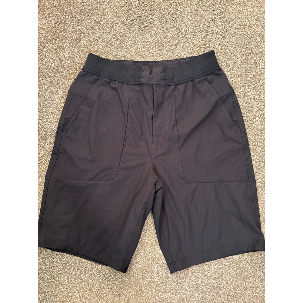 Lululemon Shorts Mens Medium Black Excellent Athletic Techwear Drawstring